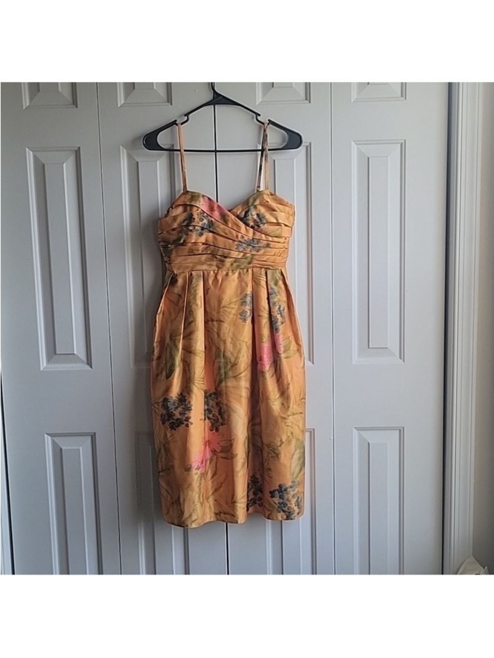 Anthropologie James Coviello Botanica Dress Yellow Broacde size 6 - Picture 6 of 6